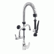 Diamond - Douchette acier inox et robinet avec groupe mitigeur monocommande (Sortie MONO) - réf. CW4086/MT - gris inox AKS-CW4086/MT Diamond - Douchette acier inox et robinet avec groupe mitigeur monocommande (Sortie MONO) - réf. CW4086/MT - gris inox AKS-CW4086/MT