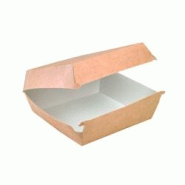 ECOLOMIQUE - 100 Pcs - Boîte burger carton kraft brun - 19 x 18 cm, Hauteur: 7,5 cm - ECO210EATBUK145 - marron en carton ECO210EATBUK145 ECOLOMIQUE - 100 Pcs - Boîte burger carton kraft brun - 19 x 18 cm, Hauteur: 7,5 cm - ECO210EATBUK145 - marron en carton ECO210EATBUK145