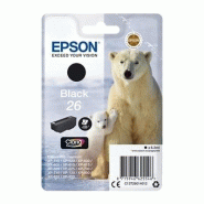 Epson 26 - Ours Polaire Cartouche Noir C13T26014012 (T2601) - noir 8715946518909