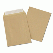 GPV Boîte de 500 pochettes Everyday kraft brun 162x229/C5, 90 g/m², adhésives avec bande - 3250650005055