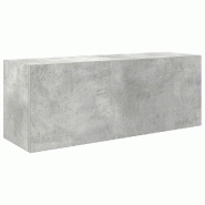 Helloshop26 - Armoire murale de salle de bain moderne rangement pratique 80 x 25 x 30 cm en bois d'ingénierie gris béton 02_0051272 - gris Bois mass