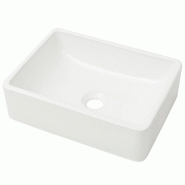 Helloshop26 - Lavabo céramique lave-mains vasque evier pour salle de bain toilette 41 x 30 cm blanc 02_0002526 - 3000100231530