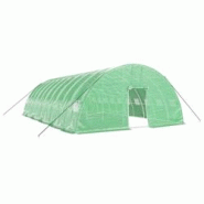 Helloshop26 - Serre tente abri plante fleur légumes avec cadre en acier 60 m² 10 x 6 x 2,85 m vert 02_0044612 - 3000220270914 Helloshop26 - Serre tente abri plante fleur légumes avec cadre en acier 60 m² 10 x 6 x 2,85 m vert 02_0044612 - 3000220270914