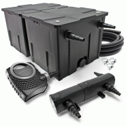 KIT SET BASSIN 80000 LITRES 55 WATTS UVC POMPE 6000 L/H TUYAU 5 M KIT DE  FILTRATION 16_0001970