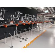 Rack à vélo double étage avec arceau au sol - Largeur d'entraxes 375 - 400 - 450 - 500 Rack à vélo double étage avec arceau au sol - Largeur d'entraxes 375 - 400 - 450 - 500