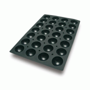 Schneider - Moule en silicone demi-sphère, 40 x 60 cm, Ø 70 mm, hauteur : 35 mm - noir silicone 115302