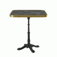 Table fixe 60x60 cm plateau cerclé modèle table eclipse cerclé pied opera 4 - tigaone - 3701680325410