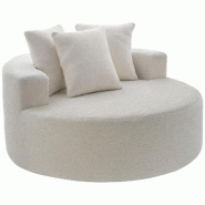 TecTake GmbH tectake Fauteuil de détente, LOVE, bouclé, mousse haut de gamme à haute densité, sans armature, pas de montage, Bouclé crème - beig TecTake GmbH tectake Fauteuil de détente, LOVE, bouclé, mousse haut de gamme à haute densité, sans armature, pas de montage, Bouclé crème - beig
