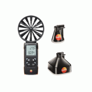 Testo 417 Kit 1 - Anémomètre à hélice 100 mm avec jeu de deux cônes de mesure