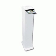 Tour de son Colonne HIFI Blanche avec lecteur CD, Bluetooth, RADIO FM USB, 60W, Téléco, Jeux de lumières Bagues LED inclus - 3666638042170