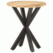 VidaXL Table d'appoint 48x48x56 cm Bois de manguier massif Modèle Zenith Nova - 320656XL