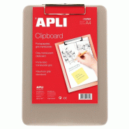Apli Porte-bloc A4, en plastique gris transparent - 8410782137818