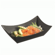 Barquette  PP réemployable LOOP 20,5x13,5x5,7 cm gris anthracite - par 60