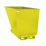 Benne auto-basculante 900 litres Jaune = Textile Benne auto-basculante 900 litres Jaune = Textile