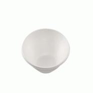 Betik Ecoline – 600 unités – Bol rond bagasse blanc – Ø 20 x 6 cm 950 ml - blanc Bagasse 1010940