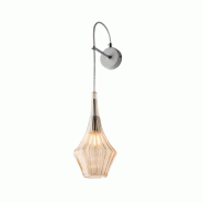 Bonetti Illumina Zeus Applique En Fer Et Verre Pyrex Ambré 1 Lumière .14 P.21 Bl270-Ap1-Am - orange 8050713218225