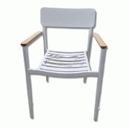 Chaise maison du monde - Hauteur Normale (H=750-950mm) - Métal, Blanc Inconnue CHSHN58x55MetaBlan