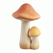 Champignons bruns en magnesie 21x19x30 cm