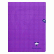 Clairefontaine Lot de 10 Cahier Mimesys 24x32, 48p./24 feuilles 90 g/m² piquées, coloris violet, Séyès - 3329683733119