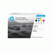 CLT-P504C Pack de 4 cartouches authentiques de toner cyan/magenta/jaune/noir