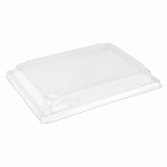Couvercle transparent pour barquette repas 18x13cm - par 100