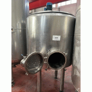 Cuve inox 1 000 litres d'occasion avec enveloppe, agitation et chauffage hermétique - référence : c5185