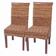 Décoshop26 - Lot de 2 chaises de salle à manger en banane tresse design rustique 04_0000195 - 3000253878989 Décoshop26 - Lot de 2 chaises de salle à manger en banane tresse design rustique 04_0000195 - 3000253878989