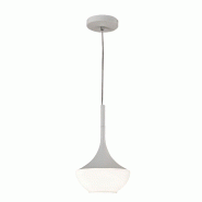 Fabas Luce Suspension Apollo En Métal Et Verre Soufflé Blanc - Design Moderne, Douille E27, Structure Orientable 2000 Mm, Idéale Pour L'Éclairage