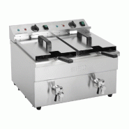 Friteuse à induction à poser - 2 cuves de 7,5 L - 3 kW - Buffalo - CT012