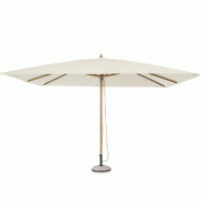 Parasol Eclipse écru/naturel 3 x 4 x 2,7 m