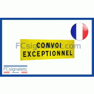 Sérigraphie bandeau adhésif CONVOI EXCEPTIONNEL 120X40 cm pour véhicule Sérigraphie bandeau adhésif CONVOI EXCEPTIONNEL 120X40 cm pour véhicule