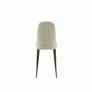 Stones Tabouret moderne Teo avec vérin à gaz, revêtement en microfibre beige et structure en métal noir, assise réglable en hauteur - beige multi