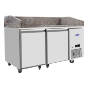 Table à pizzas 2 portes - Réf EPF3495GR - acier inoxydable avec plan de travail en granit_0