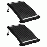 VidaXL Panneaux De Chauffage Solaire De Piscine Courbés 2pcs 72,5x46cm - 8720286848029 VidaXL Panneaux De Chauffage Solaire De Piscine Courbés 2pcs 72,5x46cm - 8720286848029