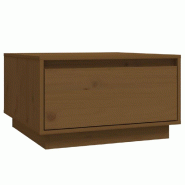 VidaXL Table basse Marron miel 55x56x32 cm Bois massif de pin Modèle Vega Line - 813408XL