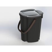 Bio Seau 7 litres Kalys fabriqué en France - BIOSPPVT-QD11/AN_0