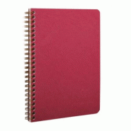 Clairefontaine Lot de 5 Carnet Age Bag A5, 120p./60 feuilles détachables 90 g/m² reliure intégrale, couv. Coloris rouge, ligné - 3329687856623