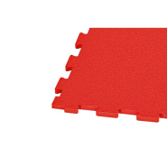Dalle PVC rouge TLM, conçue pour s'adapter sur toute zone à trafic intense - 5mm et 7mm - Traficfloor