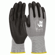 Gants de Travail Criss - Taille 10 - Gris Foncé - Résistant et Confortable - NINE WORTHS - gris 3700584917110