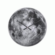 Horloge en verre Lune 60 cm Karlsson - gris verre 8714302530685 Horloge en verre Lune 60 cm Karlsson - gris verre 8714302530685