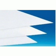 Plaque pvc rigide blanc, lisse et brillante - komadur - m1 - 2000 x 1000 mm