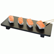 Plateau à sushi 50x23x2,5cm bambou noir