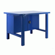 PROREGAL Établi BUFFALO METAL avec armoire | HxLxP 83x120x73cm | Capacité de charge 600kg | Bleu - bleu métal RS46-13 PROREGAL Établi BUFFALO METAL avec armoire | HxLxP 83x120x73cm | Capacité de charge 600kg | Bleu - bleu métal RS46-13