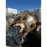 Réacteur inox 316 2200 litres d'occasion avec agitation et demi tige - référence                        :                         c7693