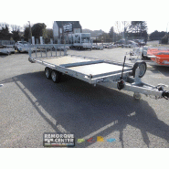 Remorque plateau roues dessous LIDER - PTAC : 3500 kg - 2 essieux freinés - 506 x 215 cm - Reference - MC 255 133 1350 1 C