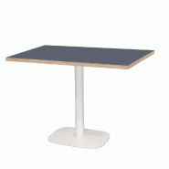 RestooTab - Table Round blanc 120x70cm bleu fes fenix chants couleur bois - bleu Bois manufacturé TB-ROURC1-12070M-BL.FES-BOI