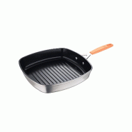San Ignacio - Poêle grill carrée 28x28cm en aluminium forgé induction Compact - aluminium Q4503 San Ignacio - Poêle grill carrée 28x28cm en aluminium forgé induction Compact - aluminium Q4503