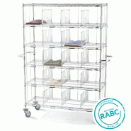 Sclessin 374.837 MANURACK Chariot 25 casiers Professionnel - 374.837