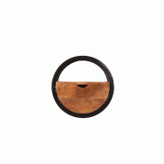 SIT Möbel Étagère murale | Ronde | 1 tiroir | Manguier naturel | Structure en métal noir | L 30 x P 20 x H 30 cm - multicolore multi-matériau 14368-01 SIT Möbel Étagère murale | Ronde | 1 tiroir | Manguier naturel | Structure en métal noir | L 30 x P 20 x H 30 cm - multicolore multi-matériau 14368-01
