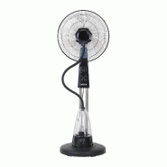 Ventilateur Brumistateur d'eau 70W Télécommande, Réservoir 2L Minuterie 7,5h 3 vitesses Oscillation 60° Tête Inclinable Jocca - noir 8435253578075